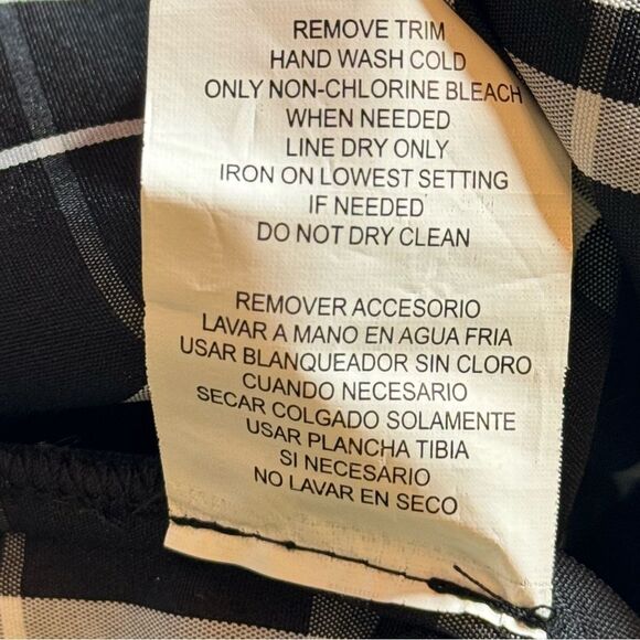 Sequin Hearts Black Plaid Dress size 9 - Picture 5 of 6